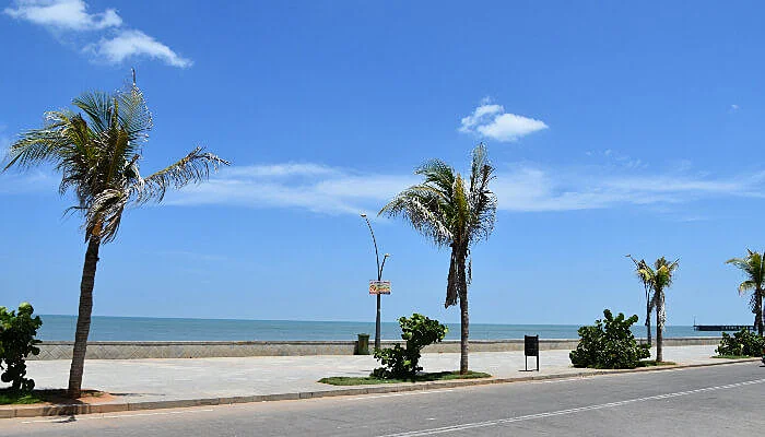 Seafront promenade in Pondicherry